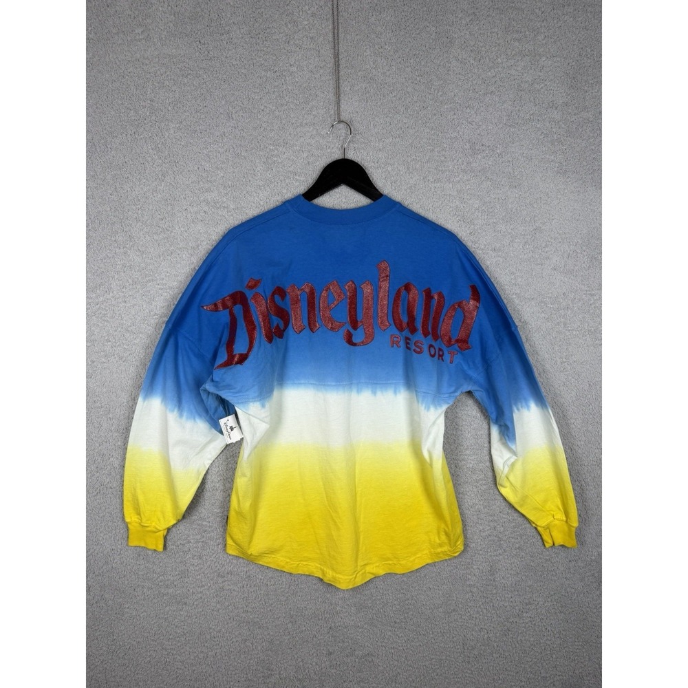 Disney Parks Spirit Jersey Shirt Long Sleeve Tie‎ Dye Snow White Apple Size S